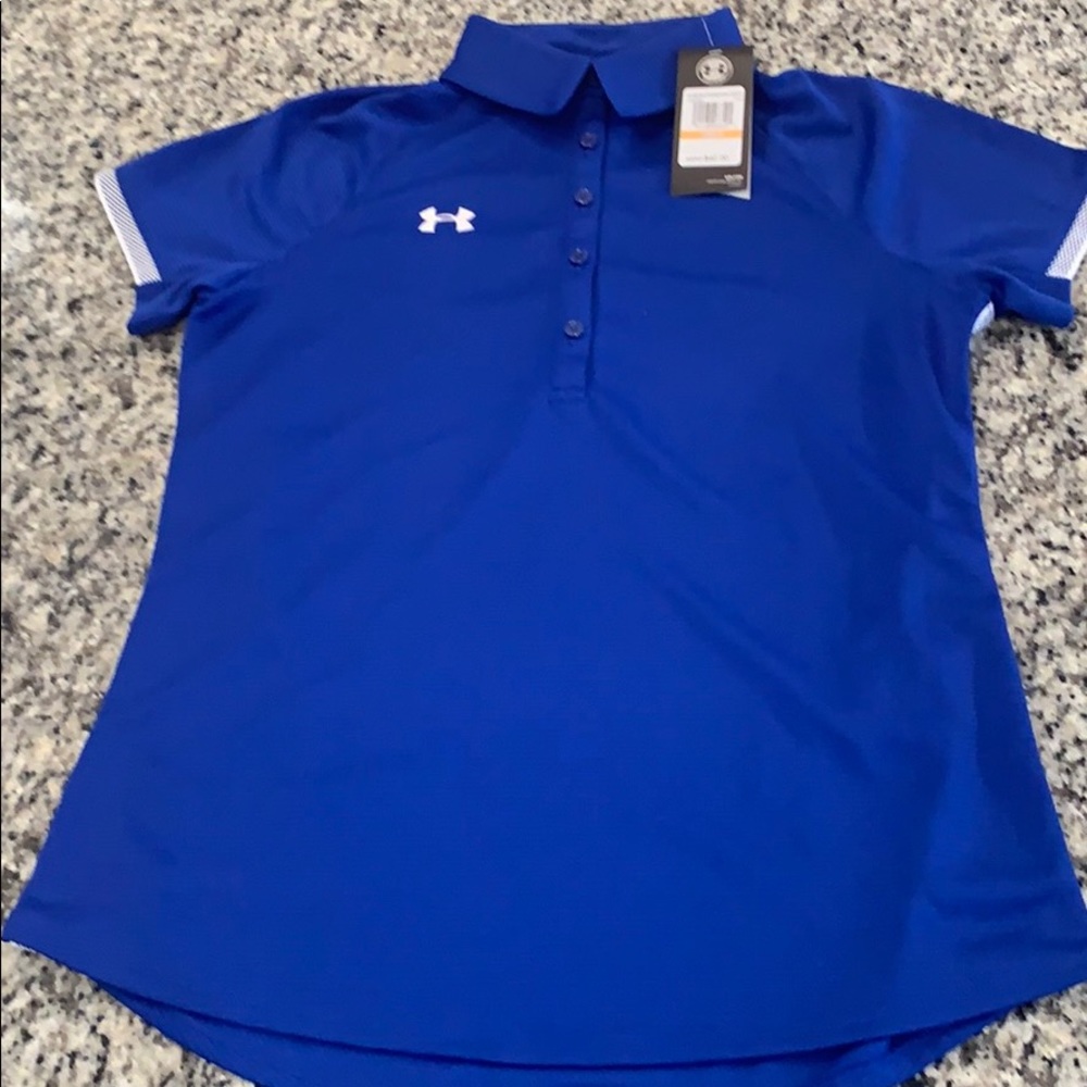 Under Armour women’s polo royal small